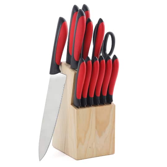 MegaChef Red Cutlery 14 Piece Set | 12" x 4" x 9" | Michaels®